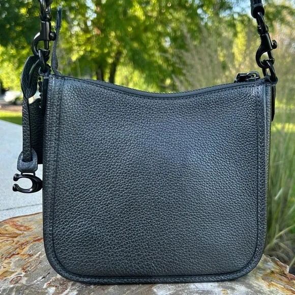 Coach Chaise 19 Crossbody Pewter Metallic Gunmetal EUC - Picture 9 of 17